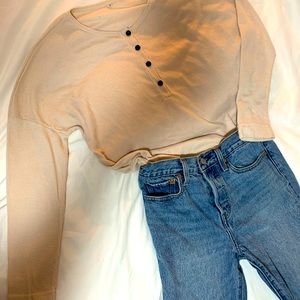 Womens Henley long sleeve NWOT